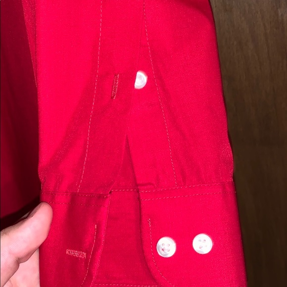 Arrow Red Button Up - Picture 3 of 4
